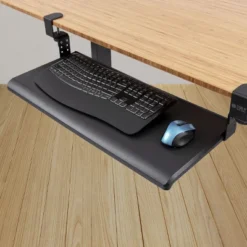 Stand Up Desk Store Clamp-On Retractable Adjustable Keyboard Tray / Under Desk Keyboard Tray | Increase Comfort And Usable Desk Space | For Desks Up To 1.5" -Furniture Store GUEST 35dac28d 5d21 4054 a5de 881d251234b2