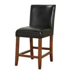 24" Faux Leather Luxury Counter Height Barstool - HomePop -Furniture Store GUEST 372b92af 0f17 4258 8e01 796d0d08abb0