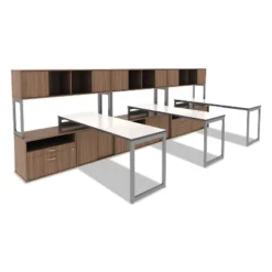 Alera Open Office Series Low File Cabinet Credenza 29 1/2x19 1/8x22 7/8Walnut LS583020WA -Furniture Store GUEST 374cb6ec 19ed 4fa7 a2a2 c3c4b4a4293b