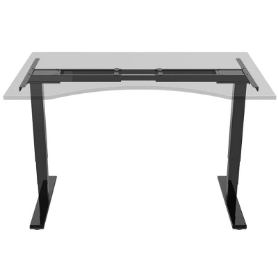 Monoprice Dual Motor 3-Stage Sit-Stand Desk, V2, Black | Height Adjustable Desk With Dual Electric Motors, Three Stage Legs, Programmable Controller 6 Monoprice Dual Motor 3-Stage Sit-Stand Desk, V2, Black | Height Adjustable Desk With Dual Electric Motors, Three Stage Legs, Programmable Controller - Image 4