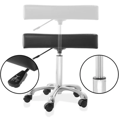 Saloniture Rolling Hydraulic Salon Stool With Large Seat - Adjustable Swivel Spa Chair With Wheels 4 Saloniture Rolling Hydraulic Salon Stool With Large Seat - Adjustable Swivel Spa Chair With Wheels - Image 2