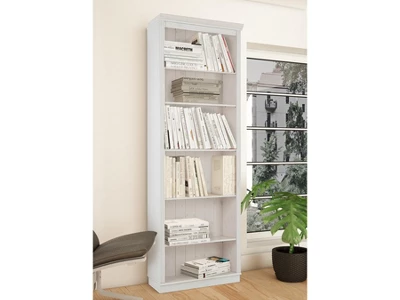 RealRooms Anita Solid Wood 6 Shelf Open Bookcase 4 RealRooms Anita Solid Wood 6 Shelf Open Bookcase - Image 2