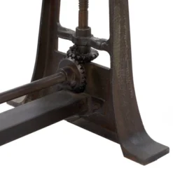 Industrial Teak Wood Console Table Brown - Olivia & May -Furniture Store GUEST 398ede8b d052 4ca4 961d 63dee197788e