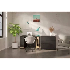 Atypik Desk With 3 Drawer File Cabinet - Nexera 9 Atypik Desk With 3 Drawer File Cabinet - Nexera -Furniture Store GUEST 3998eef8 41d0 47c3 9cac 4caefb5a8622