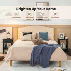 Costway Modern Nightstand With Bottom Drawer Storage Shelf Small Side End Table WhiteBlack -Furniture Store GUEST 3a0e8402 cef4 4caf b22a bf96f3f80942