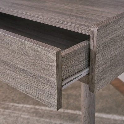 2pc Ellison Mid Century Modern Home Office Set Gray - Christopher Knight Home 4 2pc Ellison Mid Century Modern Home Office Set Gray - Christopher Knight Home - Image 2