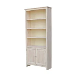 72" Shaker Bookcase With Two Lower Doors - International Concepts -Furniture Store GUEST 3b0e3179 2722 414d b97e 05627954c4cb