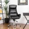 Mid-Century Modern Air Leatherette Adjustable Swivel High Back Office Chair - Glitzhome 1 Mid-Century Modern Air Leatherette Adjustable Swivel High Back Office Chair - Glitzhome -Furniture Store GUEST 3b29355b 17f1 4d41 ab50 355ab224b8f7