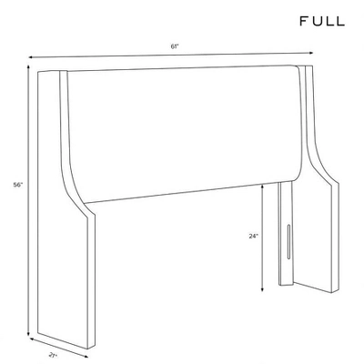 Dianna Swoop Arm Wingback Headboard In Velvet - Skyline Furniture 5 Dianna Swoop Arm Wingback Headboard In Velvet - Skyline Furniture - Image 3