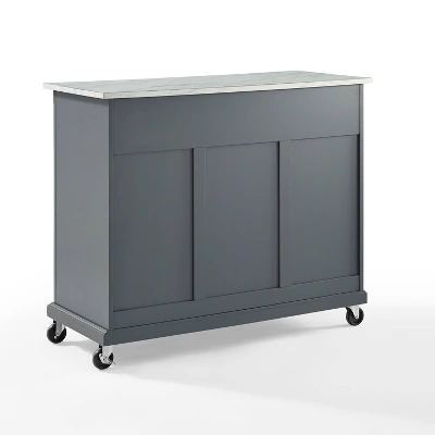 Avery Kitchen Cart Gray - Crosley 4 Avery Kitchen Cart Gray - Crosley - Image 2