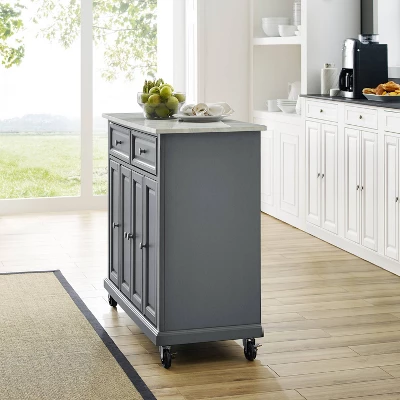 Avery Kitchen Cart Gray - Crosley 11 Avery Kitchen Cart Gray - Crosley - Image 9