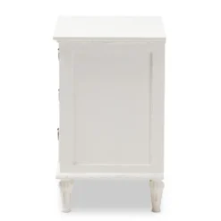 Venezia French - Inspired Rustic Washed Wood 3 - Drawer Nightstand - White - Baxton Studio 12 Venezia French - Inspired Rustic Washed Wood 3 - Drawer Nightstand - White - Baxton Studio -Furniture Store GUEST 3df4c135 5d9d 4c34 8ec8 35131eae6e84
