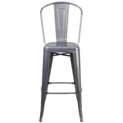 Emma And Oliver 30"H Clear Coated Indoor Counter Height Stool With Back -Furniture Store GUEST 3ea1387d bfdd 45f2 8f48 08fed7af881f