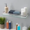 19.75" Floating Glass Bathroom Wall Shelf Chrome - Danya B. 1 19.75" Floating Glass Bathroom Wall Shelf Chrome - Danya B. -Furniture Store GUEST 3ee0927c c1db 4194 a1ed 3ce060e14f6e