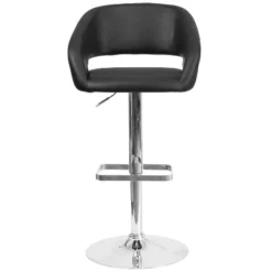 Flash Furniture Contemporary Vinyl Adjustable Height Barstool With Rounded Mid-Back -Furniture Store GUEST 3fd5daa0 a3b6 4d87 889c 82a832ceac57