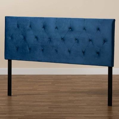 Felix Velvet Fabric Upholstered Headboard - Baxton Studio 6 Felix Velvet Fabric Upholstered Headboard - Baxton Studio - Image 4