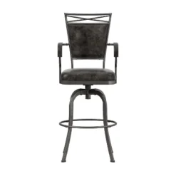 Bridgetown Metal Bar Height Swivel Stool Pewter - Hillsdale Furniture -Furniture Store GUEST 41320345 7754 4543 8f88 96ebbc12dc2a