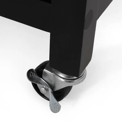 Maynard Contemporary Glass Paneled Kitchen Cart Natural/Black - Christopher Knight Home 12 Maynard Contemporary Glass Paneled Kitchen Cart Natural/Black - Christopher Knight Home - Image 10