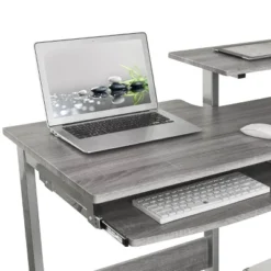 Complete Computer Workstation Desk Gray - Techni Mobili 33 Complete Computer Workstation Desk Gray - Techni Mobili -Furniture Store GUEST 418819e8 8a4c 494d 98a4 7b6a08b8e5aa