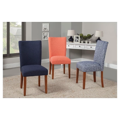 Set Of 2 Parsons Pattern Dining Chair Wood - HomePop 7 Set Of 2 Parsons Pattern Dining Chair Wood - HomePop - Image 5