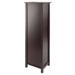 5pc Verona Set Storage Shelf With Folding Fabric Baskets Walnut/Black - Winsome -Furniture Store GUEST 422e3890 d295 41a1 a0bf 04c67a5e6b11