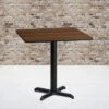 Flash Furniture 30'' Square Walnut Laminate Table Top With 22'' X 22'' Table Height Base 1 Flash Furniture 30'' Square Walnut Laminate Table Top With 22'' X 22'' Table Height Base -Furniture Store GUEST 42965178 2722 4a82 a524 c142f57d8c11