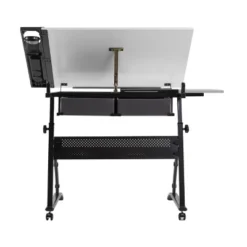 Core Drawing Table And Stool Set Charcoal Black/White - Studio Designs -Furniture Store GUEST 42c5e676 b854 4a55 9f40 6bc1c13b0895
