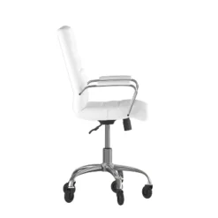 Flash Furniture Camilia Mid-Back Executive Swivel Office Chair With Arms, And Transparent Roller Wheels -Furniture Store GUEST 42ce39e6 29a4 4f68 a4b3 2f6d23a4b88c
