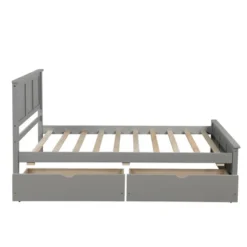 Twin Size Wood Platform Storage Bed With Two Drawers On Wheels-ModernLuxe 18 Twin Size Wood Platform Storage Bed With Two Drawers On Wheels-ModernLuxe -Furniture Store GUEST 4329fc1a 66e1 41ba 90b9 bd15aac3a443