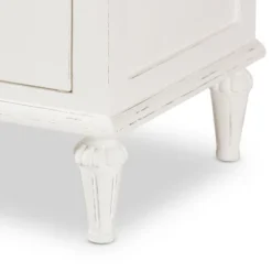 Venezia French - Inspired Rustic Washed Wood 3 - Drawer Nightstand - White - Baxton Studio 14 Venezia French - Inspired Rustic Washed Wood 3 - Drawer Nightstand - White - Baxton Studio -Furniture Store GUEST 4424f9ff 3849 4109 99c0 ce6d7ef88e80