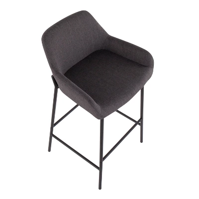 Set Of 2 Daniella Metal Polyester Barstool - LumiSource 8 Set Of 2 Daniella Metal Polyester Barstool - LumiSource - Image 6