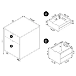 Noorvik 7 Drawer Writing Desk Set With 2 File Cabinets Dark Oak - Coaster -Furniture Store GUEST 4563ab22 a03a 4ddd b2e7 4050ab36fdbc