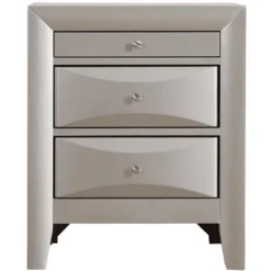 Passion Furniture Marilla 3-Drawer Nightstand (28 In. H X 17 In. W X 23 In. D) -Furniture Store GUEST 45d0c1af 11f9 4edc 8b87 f97b4d5d24c1