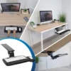 Mount-It! Under Desk Keyboard Tray, Adjustable Keyboard And Mouse Drawer Platform With Ergonomic Wrist Rest Pad, 17.25" Track, Black -Furniture Store GUEST 4608d2c9 4ac8 4b2e 881f 59a6b70beb3b