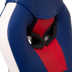 BlackArc High Back Gaming Chair With Red And Blue Faux Leather Upholstery, Adjustable Swivel Seat And Padded Flip-Up Arms -Furniture Store GUEST 460fe285 af69 4046 aa11 b35380a0b5a6