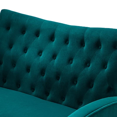 Brion 48" Contemporary Wingback Design Loveseat | KARAT HOME 8 Brion 48" Contemporary Wingback Design Loveseat | KARAT HOME - Image 6