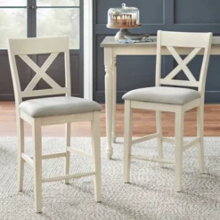 3pc Montreal Counter Height Table Dining Sets White - Lifestorey -Furniture Store GUEST 46d721a2 940f 47ea a214 9bcc287066ba