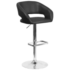 Flash Furniture Contemporary Vinyl Adjustable Height Barstool With Rounded Mid-Back -Furniture Store GUEST 472b43eb 7ee2 4a21 9c0e 54b7bc7e33ae