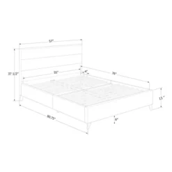 Maliza Upholstered Complete Platform Bed - South Shore -Furniture Store GUEST 475d279d c074 45f8 84e0 98aa3bb5a48f