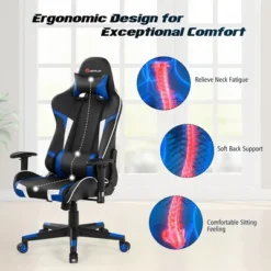 Costway X-Shaped Gaming Desk & Racing Style Massage Chair Set Home Office Black+White/Blue/Grey/Red -Furniture Store GUEST 4773d83d a492 4896 bace 14bfb3204862