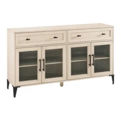 4 Door Reeded Glass Storage Sideboard - Saracina Home -Furniture Store GUEST 483cb12a d4ff 4550 b173 52e245bd59ee