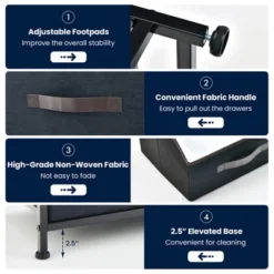 Costway 6-Drawer Dresser Organizer Closet Storage Cabinet With Foldable Fabric Drawer -Furniture Store GUEST 4851e253 8c71 4db8 a18d 90b9dd3638fd