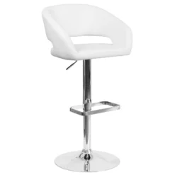 Flash Furniture Contemporary Vinyl Adjustable Height Barstool With Rounded Mid-Back -Furniture Store GUEST 488f927a 97f4 4bde 95e5 a116a8b75a62