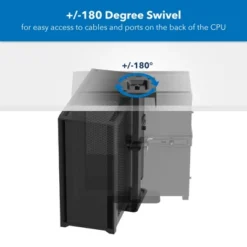 Mount-It! Rotating Heavy Duty CPU Mount | Height And Width Adjustable CPU Bracket For Under Desk And Wall Installation | 44 Lbs. Weight Capacity -Furniture Store GUEST 48b1c3d1 b676 4892 aeec 1d79259c1db2