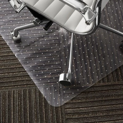 WorkOnIt Office Desk Chair Floor Mat, Clear 6 WorkOnIt Office Desk Chair Floor Mat, Clear - Image 4