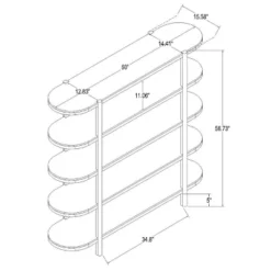 57" Portola Hills 5 Shelf Horizontal Bookcase - Threshold™ Designed With Studio McGee -Furniture Store GUEST 4a1c7b50 180c 4afa a05b f287b4db2a71