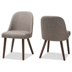 Set Of 2 Cody Mid Century Modern Walnut Finished Wood Fabric Upholstered Dining Chair - Baxton Studio -Furniture Store GUEST 4adfa141 cfa2 4029 9eb3 f528692a942d