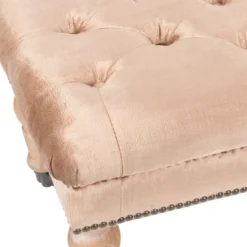 Barney Tufted Bench W/ Brass Nail Heads - Safavieh -Furniture Store GUEST 4b03fd9b 6f3f 47cf bf0a 40ee2f0d01f5