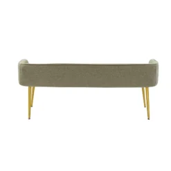 Emilio Modern 55.25" Wide Upholstered Low Back Bench With Sturdy Golden Metal Tapered Leg| ARTFUL LIVING DESIGN 19 Emilio Modern 55.25" Wide Upholstered Low Back Bench With Sturdy Golden Metal Tapered Leg| ARTFUL LIVING DESIGN -Furniture Store GUEST 4c67874d 3761 4cd8 aab6 3c8b62da8708