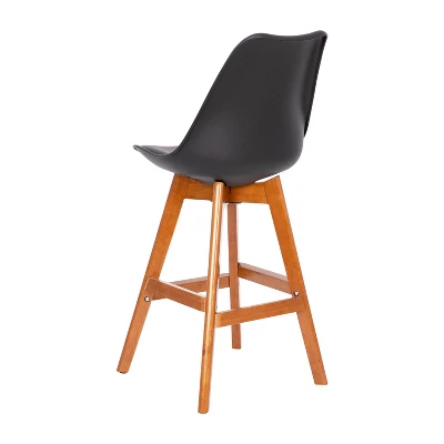 Flash Furniture Dana Set Of 2 Commercial Grade Modern Counter Stools With Cushioned Seat And Wooden Frame 10 Flash Furniture Dana Set Of 2 Commercial Grade Modern Counter Stools With Cushioned Seat And Wooden Frame - Image 8